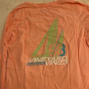 Peach vineyard vines long sleeve tee